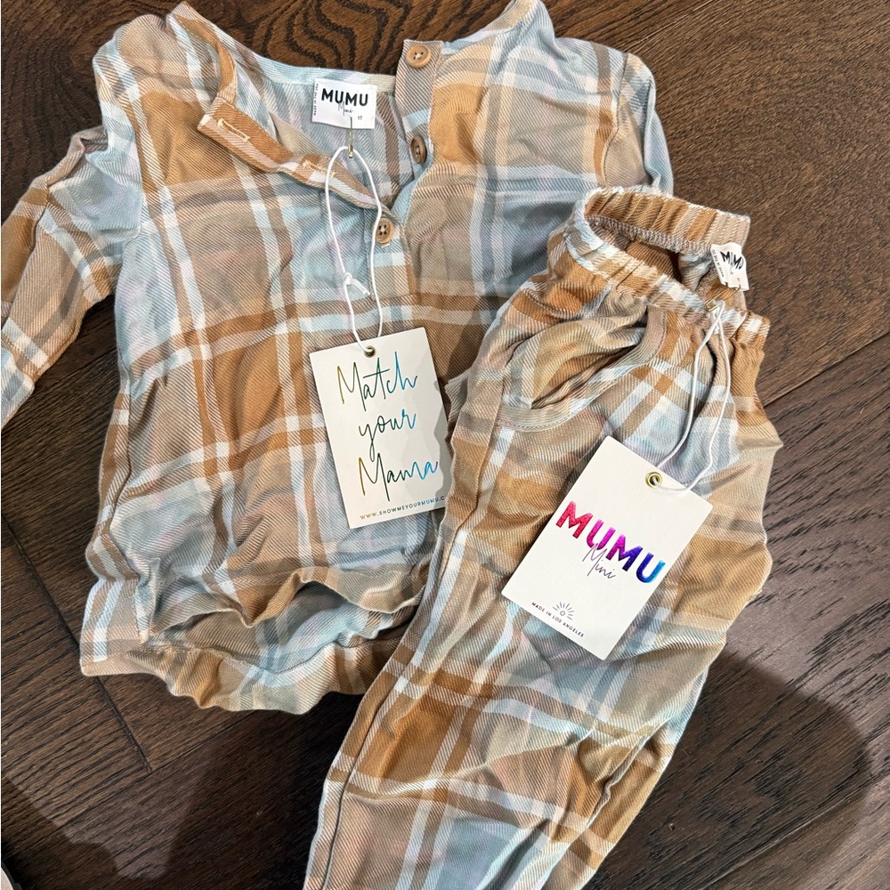 Show me your mumu toddler set. 1T NWT. Have matching mini dress for mom also!